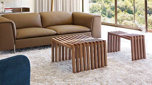 Ligne Roset Wohnzimmermöbel braunes Sofa bei Mebart Ligne Roset Wohnzimmermöbel braunes Sofa bei Mebart