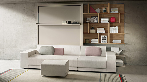 Clei Verwandlungsmöbel weißes Sofa bei Mebart Clei Verwandlungsmöbel weißes Sofa bei Mebart